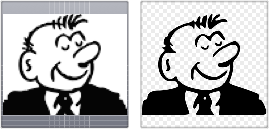 vectorizing a cartoon